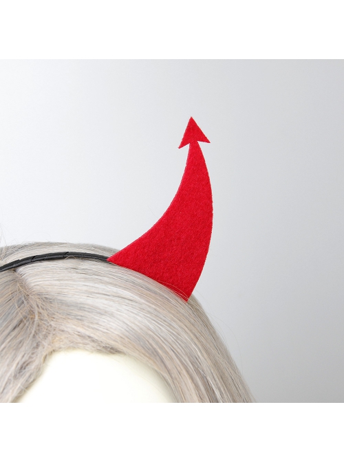 Fashion Funny Halloween Grim Reaper Retro Fashion Funny Devil Horns Holiday Adult Headband