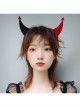 Fashion Funny Halloween Grim Reaper Retro Fashion Funny Devil Horns Holiday Adult Headband