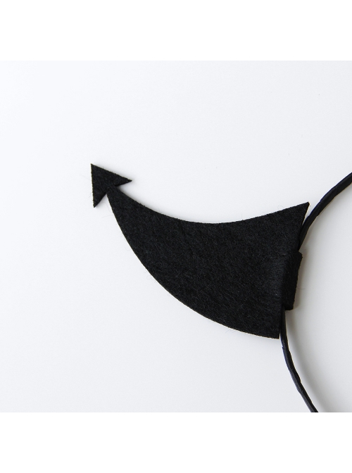Fashion Funny Halloween Grim Reaper Retro Fashion Funny Devil Horns Holiday Adult Headband