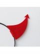 Fashion Funny Halloween Grim Reaper Retro Fashion Funny Devil Horns Holiday Adult Headband