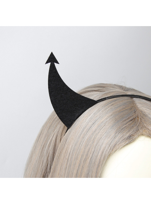 Fashion Funny Halloween Grim Reaper Retro Fashion Funny Devil Horns Holiday Adult Headband
