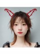 Halloween Retro Fashion Personality Red Devil Horns Girl Gothic Lolita Headband