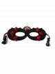 Halloween Half Face Male Female Retro Gothic Fashion Funny Sexy Holiday Christmas Prom Red Rose Black Mask