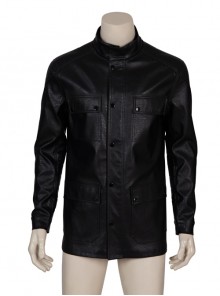 The Terminator Halloween Cosplay Costume Black Cloth Leather Jacket