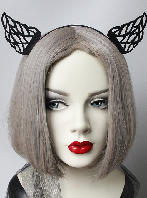 Halloween Retro Fashion Party Prom Holiday Birthday Black Wings Female Headband
