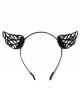 Halloween Retro Fashion Party Prom Holiday Birthday Black Wings Female Headband