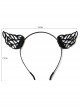 Halloween Retro Fashion Party Prom Holiday Birthday Black Wings Female Headband