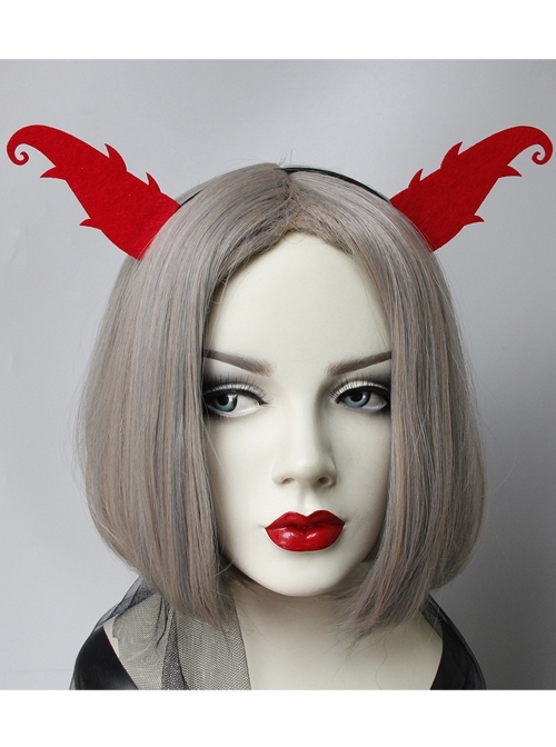 Halloween Christmas Prom Party Grim Reaper Fashion Red Devil Horns Male Female Headband