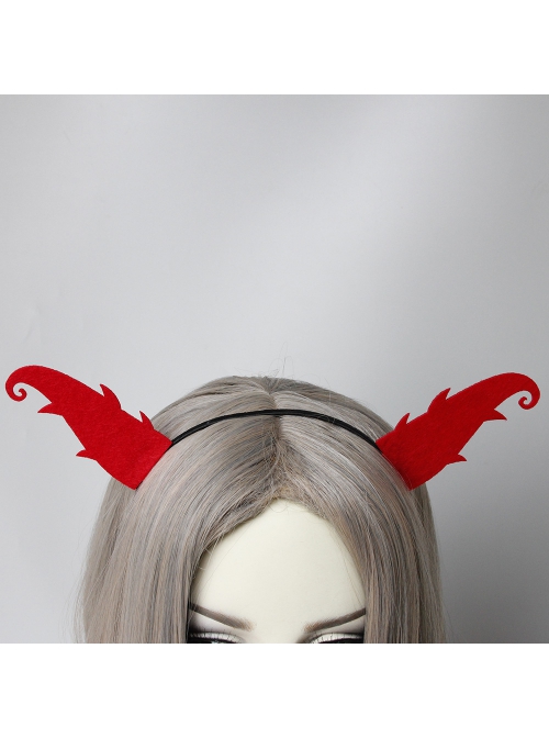 Halloween Christmas Prom Party Grim Reaper Fashion Red Devil Horns Male Female Headband