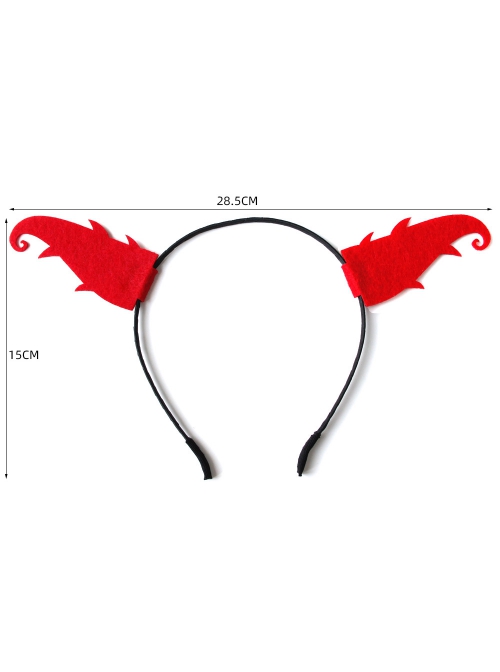 Halloween Christmas Prom Party Grim Reaper Fashion Red Devil Horns Male Female Headband
