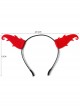 Halloween Christmas Prom Party Grim Reaper Fashion Red Devil Horns Male Female Headband