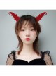 Halloween Christmas Prom Party Grim Reaper Fashion Red Devil Horns Male Female Headband