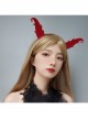 Halloween Christmas Prom Party Grim Reaper Fashion Red Devil Horns Male Female Headband