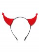 Fashion Retro Halloween Red Devil Horns Holiday Party Christmas Female Headband