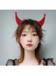 Fashion Retro Halloween Red Devil Horns Holiday Party Christmas Female Headband