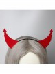 Fashion Retro Halloween Red Devil Horns Holiday Party Christmas Female Headband