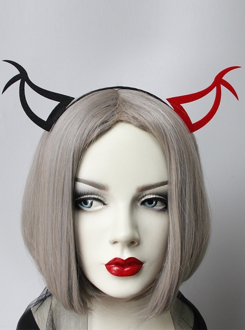 Halloween Party Retro Fashion Masquerade Sexy Black Red Demon Ears Female Headband
