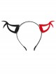 Halloween Party Retro Fashion Masquerade Sexy Black Red Demon Ears Female Headband