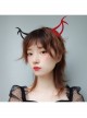 Halloween Party Retro Fashion Masquerade Sexy Black Red Demon Ears Female Headband