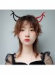 Halloween Party Retro Fashion Masquerade Sexy Black Red Demon Ears Female Headband