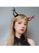 Halloween Party Retro Fashion Masquerade Sexy Black Red Demon Ears Female Headband