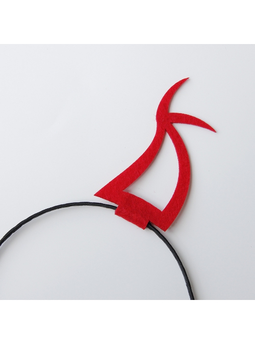 Halloween Party Retro Fashion Masquerade Sexy Black Red Demon Ears Female Headband