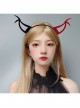 Halloween Party Retro Fashion Masquerade Sexy Black Red Demon Ears Female Headband
