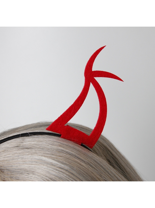Halloween Party Retro Fashion Masquerade Sexy Black Red Demon Ears Female Headband