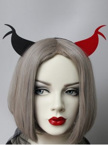 Halloween Creative Festival Party Gothic Punk Retro Black Red Devil Ears Male Female Headband
