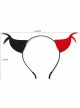 Halloween Creative Festival Party Gothic Punk Retro Black Red Devil Ears Male Female Headband