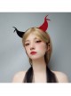 Halloween Creative Festival Party Gothic Punk Retro Black Red Devil Ears Male Female Headband