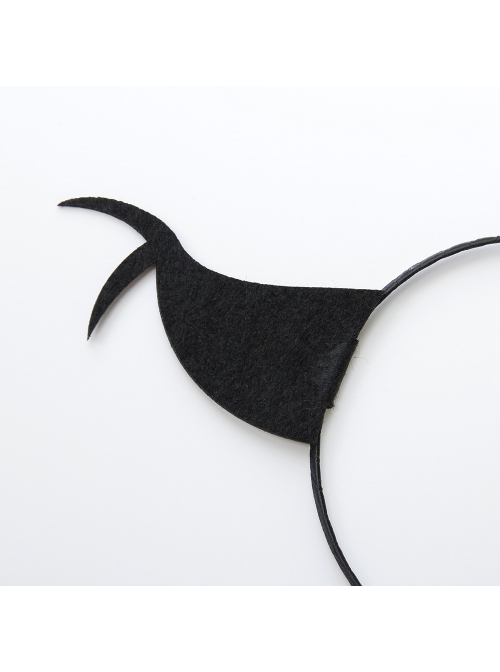 Halloween Creative Festival Party Gothic Punk Retro Black Red Devil Ears Male Female Headband