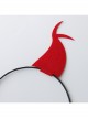 Halloween Creative Festival Party Gothic Punk Retro Black Red Devil Ears Male Female Headband