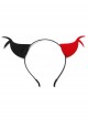 Halloween Creative Festival Party Gothic Punk Retro Black Red Devil Ears Male Female Headband