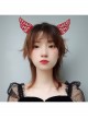 Halloween Retro Fashion Festival Red Devil Horns Adult Christmas Prom Female Headband