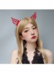 Halloween Retro Fashion Festival Red Devil Horns Adult Christmas Prom Female Headband