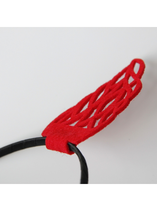 Halloween Retro Fashion Festival Red Devil Horns Adult Christmas Prom Female Headband