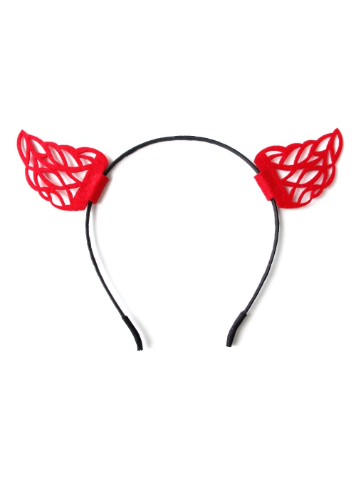 Halloween Retro Fashion Festival Red Devil Horns Adult Christmas Prom Female Headband