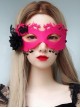 Halloween Christmas Sexy Black Flower Skeleton Hand Spider Grim Reaper Prom Half Face Male Female Adult Rose Red Mask