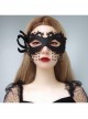Gothic Retro Fashion Halloween Party Black Spider Jewel Tassel Christmas Half Face Prom Female Mask
