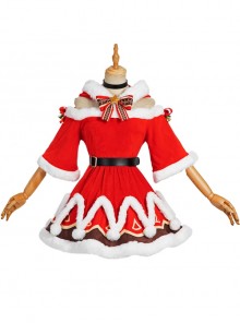 Genshin Impact Barbara Gunnhildr Christmas Suit Halloween Cosplay Costume Full Set