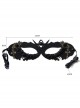 Halloween Retro Fashion Gothic Cross Black Rose Flower Male Female Adult Half Face Mask