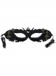 Halloween Retro Fashion Gothic Cross Black Rose Flower Male Female Adult Half Face Mask