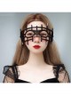 Punk Halloween Christmas Retro Fashion Blue Diamond Black Felt Prom Half Face Male Female Adult Mask