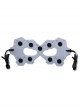 Halloween Male Female Fashion Personality Punk Future Mechanical Prom Black Polka Dot Grey Mask