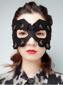 Halloween Male Female Retro Fashion Black Spider Adult Holiday Party Dress Up Prom Mask