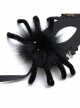 Halloween Retro Fashion Black Spider Grim Reaper Prom Half Face Male Female Adult Mask