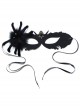 Halloween Retro Fashion Black Spider Grim Reaper Prom Half Face Male Female Adult Mask