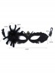 Halloween Retro Fashion Black Spider Grim Reaper Prom Half Face Male Female Adult Mask