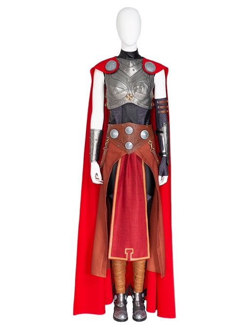 Thor Female Thor Jane Foster Battle Suit Halloween Cosplay Costume Full Set Without Shoes